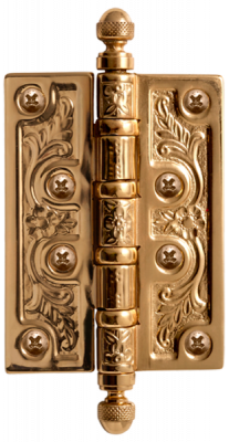 Петля лат. VDF 125х88х3мм, 4 подш, латунь блест